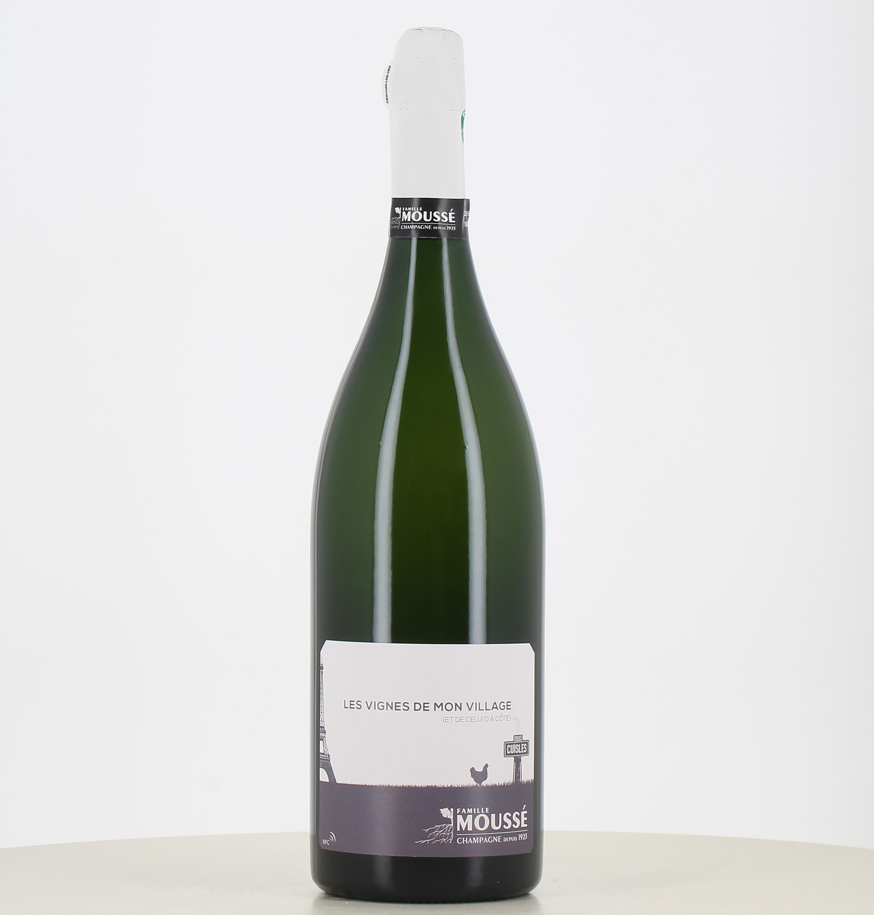 Jéroboam de Champagne LES VIGNES DE MON VILLAGE de Moussé Et Fils. 

¡Listo! 