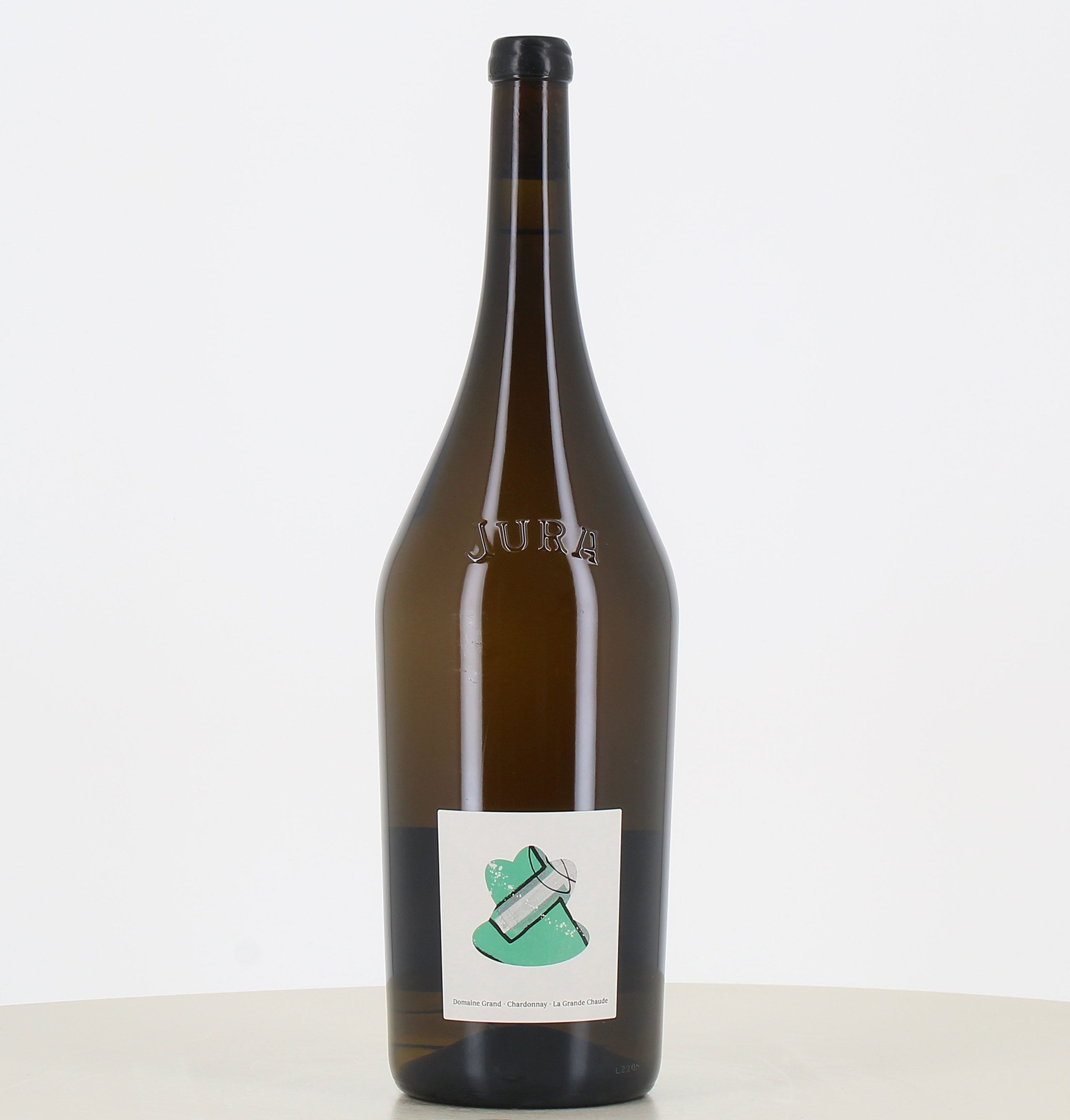 Magnum Weißwein Côte du Jura Chardonnay Grande Chaude Ouillé 2021 Domaine Grand. Magnum Weißwein Côte du Jura Chardonnay Grande Chaude Ouillé 2021 Domaine Grand.
