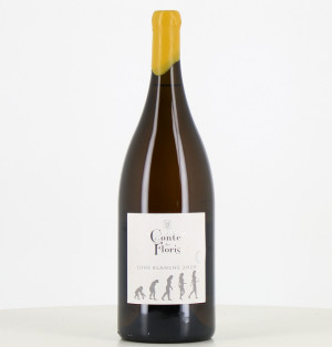 Magnum di vino bianco Languedoc Lune Blanche Le Conte des Floris 2020.