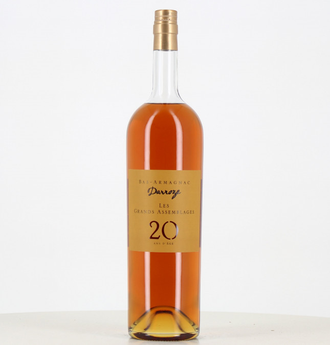 Magnum Bas-Armagnac Darroze Les Grands Assemblages 20 ans d'âge

This translates to: "Magnum Bas-Armagnac Darroze The Grand Blen 