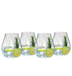 Set of 4 Riedel Gin Optical glasses