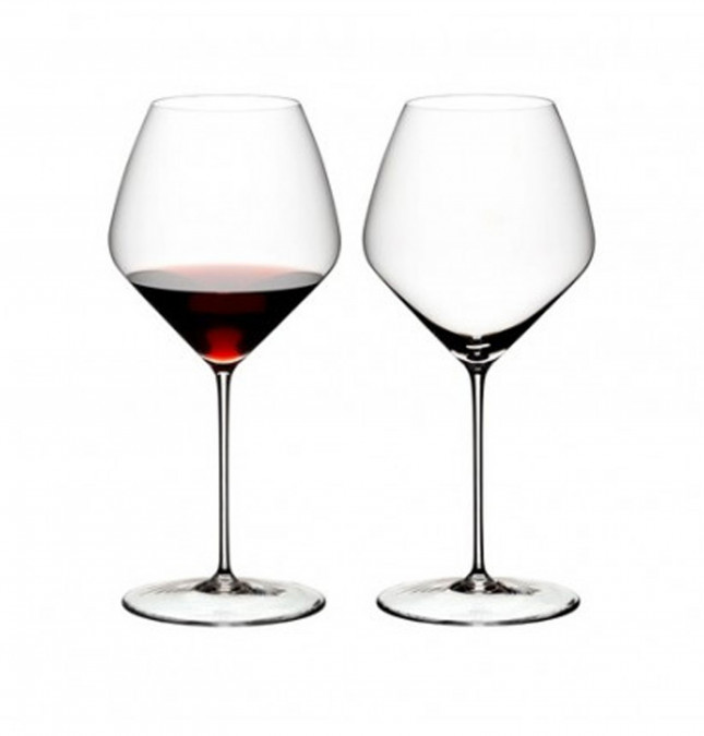 Pinot Noir Crystal Glass Red Wine Glass Black Straight Thin Rod