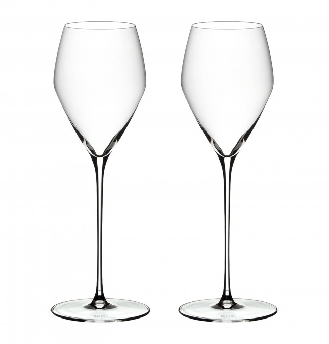 2 glasses Champagne Veloce Riedel 